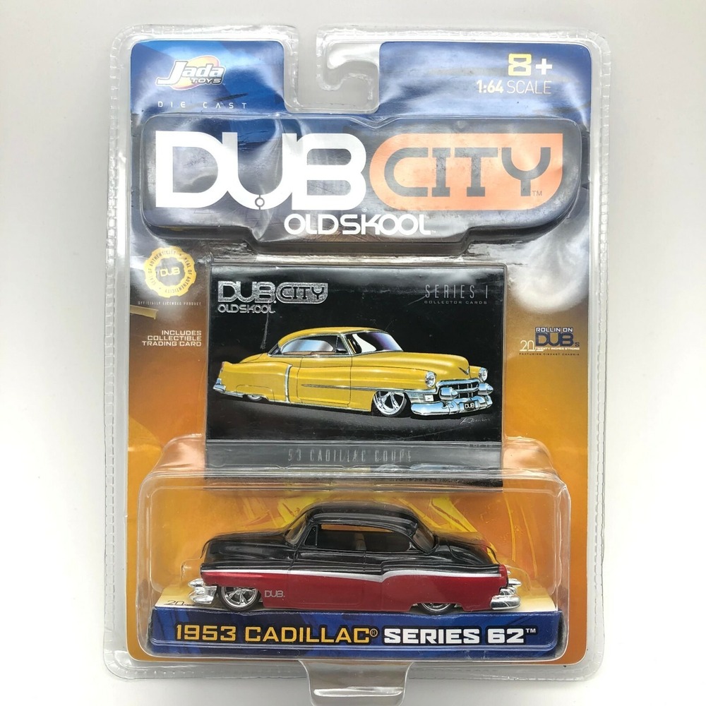 Jada Dub City Old Skool '53 1953 Cadillac Series 62 Red/Black Diecast 1/64 Scale